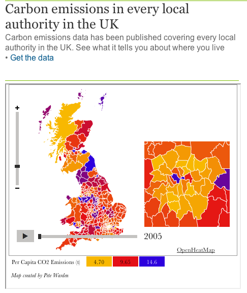 Carbon emissions in the UK